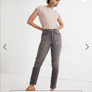 Madewell grey perfect vintage jeans size 32 NWOT